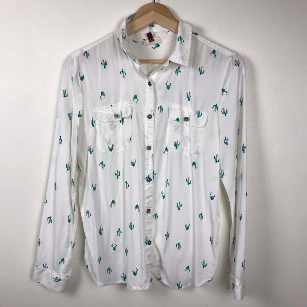 Cactus blouse‎ long sleeve large